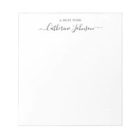 Simple Girly Script Calligraphy A Note of Black