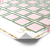 Simple Gold Blush Pink Baby shower Games Poster (Hoek)