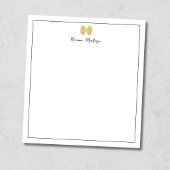 Simple Gold Bow Border Script Custom Name Script Notitieblok
