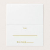 Simple Gold - Carte Place (Outside Unfolded)