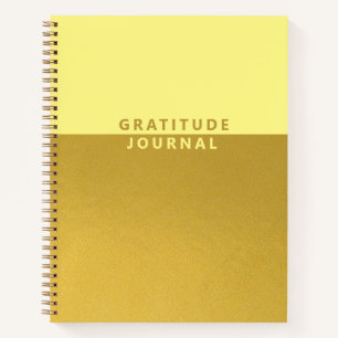 Simple Gold Foil Gratitude Journal Notitieboek