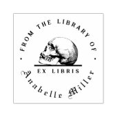 Simple Gothic Skull  Script Library Boek Rubberstempel (Afrduk)