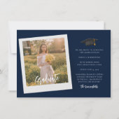 Simple Graduation 2025 Script Photos Faire-part (Dos)