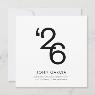 Simple Graduation Announcement