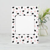 simple graduation announcement aankondiging (Staand voorkant)