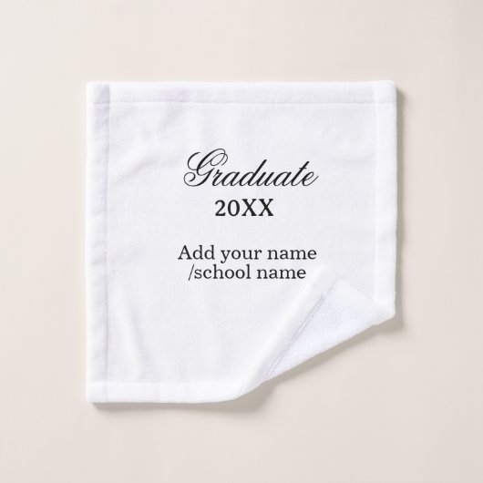 Simple graduation congratulations minimal add clas (Gant de toilette)
