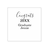 Simple graduation congratulations minimal add clas rubberstempel (Afrduk)