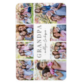 Simple Grandpa Photo Collage Magneet (Verticaal)