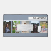 Simple Gray Custom Family Cinq Photo Collage (Clavier et souris)