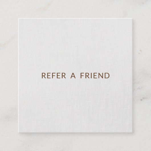 Simple Gray Linen Référence client (Devant)