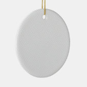 Simple Gray ZigZag Keramisch Ornament (Rechts)