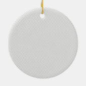 Simple Gray ZigZag Keramisch Ornament (Achterkant)