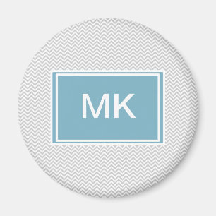 Simple Gray ZigZag Magneet