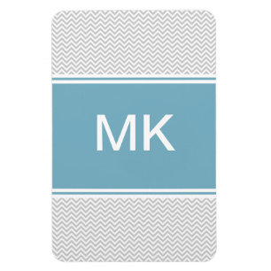 Simple Gray ZigZag Magneet