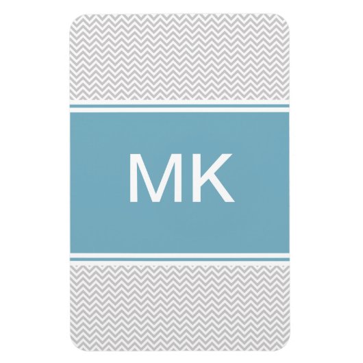 Simple Gray ZigZag Magneet (Verticaal)