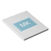 Simple Gray ZigZag Notitieblok (Schuin)