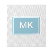 Simple Gray ZigZag Notitieblok (Voorkant)