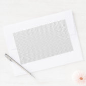 Simple Gray ZigZag Rechthoekige Sticker (Envelop)