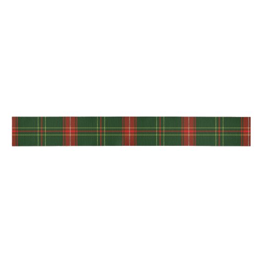 Simple Green and Red Plaid Christmas Holiday  Grosgrain Lint (Voorkant)