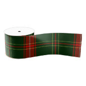 Simple Green and Red Plaid Christmas Holiday Grosgrain Lint (Spoel)