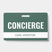 Simple Green Badge d'identification personnalisé p (Avant)