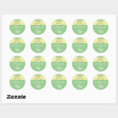 Simple Green Food Cake Cookie Labels Calligraphy (Vel)