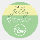 Simple Green Food Cake Cookie Labels Calligraphy (Voorkant)