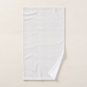 Simple grille géométrique beige blanc vérification (Serviette à main)