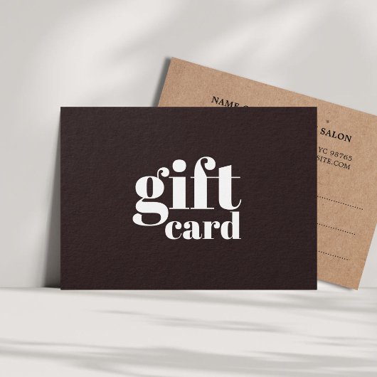 Simple gris foncé imprimé Kraft Beauty Salon