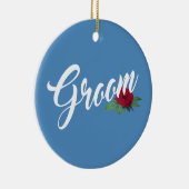 Simple Groom Floral Wedding Calligraphy | Ornement (Droite)