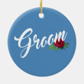 Simple Groom Floral Wedding Calligraphy | Ornement (Dos)