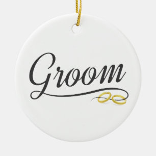 Simple Groom Floral Wedding Calligraphy   Ornement
