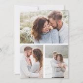 Simple Hand Lettered Script Typografie 4 Foto Save The Date (Achterkant)