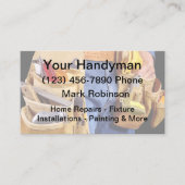 Simple Handyman Theme Visitekaartjes (Voorkant)