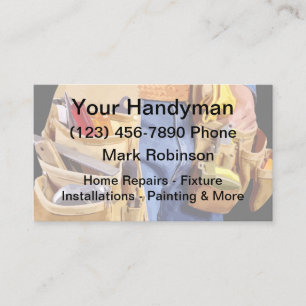 Simple Handyman Theme Visitekaartjes