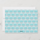 Simple Hanukkah Menorah in Blue Custom Photo Feestdagenkaart (Achterkant)