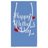 Simple Happy Moederdag Calligraphy | Gift Bag Klein Cadeauzakje (Achterkant)