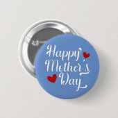 Simple Happy Moederdag Calligraphy | Pin-Button Ronde Button 5,7 Cm (Voorkant /achterkant)