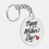 Simple Happy Moederdag Calligraphy | SLEUTELHANGER (Voorkant Links)