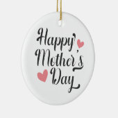 Simple Happy Moederdag Calligraphy | Versiering Keramisch Ornament (Rechts)
