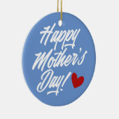 Simple Happy Moederdag Calligraphy | Versiering Keramisch Ornament (Rechts)