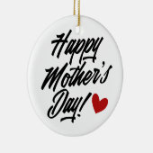 Simple Happy Moederdag Calligraphy | Versiering Keramisch Ornament (Rechts)