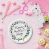 Simple Happy Moederdag Floral Paper Bord (Feest)