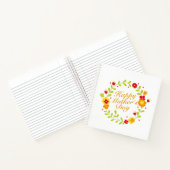 Simple Happy Moederdag Floral Wreate Notitieboek (Binnen)