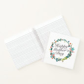 Simple Happy Moederdag Floral Wreate Notitieboek (Binnen)