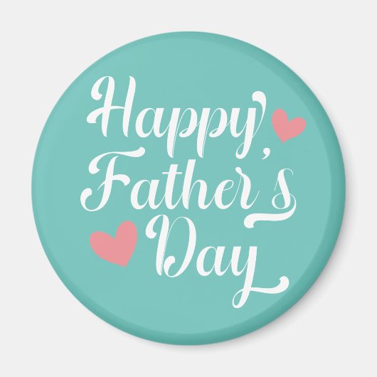 Simple Happy Vaderdag Calligraphy | Magneet (Voorkant)