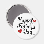 Simple Happy Vaderdag Calligraphy | Magneet (Voorkant / Achterkant)