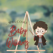 Simple Harry Potter-Baby shower Acryl Bord (Neutraal)