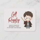 Simple Harry Potter-Baby shower Informatiekaartje (Voorkant)