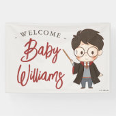 Simple Harry Potter-Baby shower Spandoek (Horizontaal)